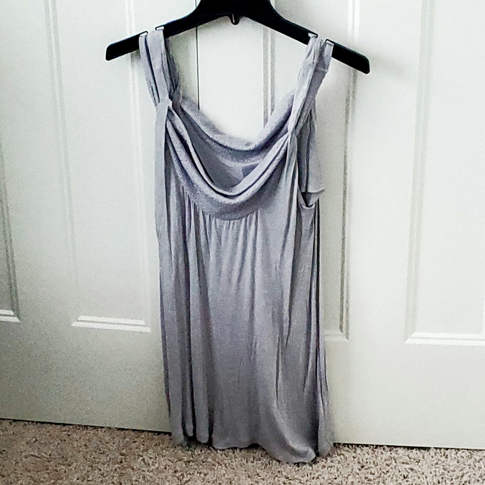 ANTHROPOLOGIE SLEEVELESS LONGLINE BLOUSE - EUC